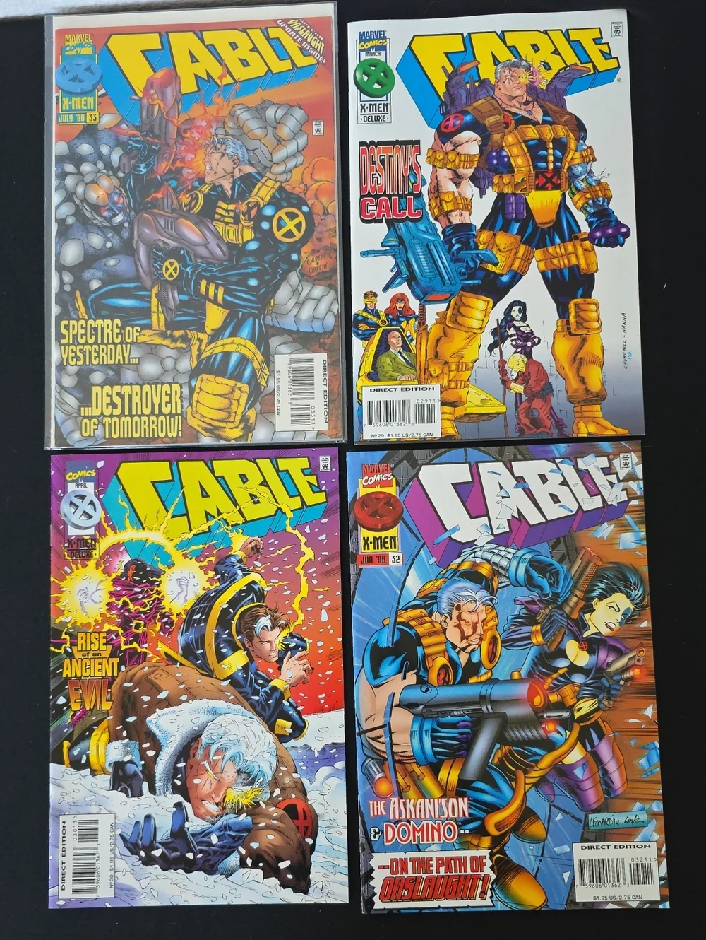 Cable Comic Book Set Of 4